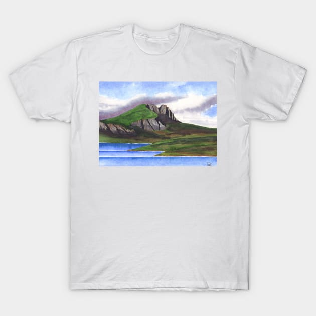 A Scottish Loch T-Shirt by jamesknightsart